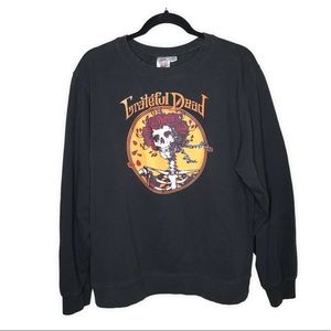Grateful Dead Bertha Skull & Roses Graphic Sweatshirt Black